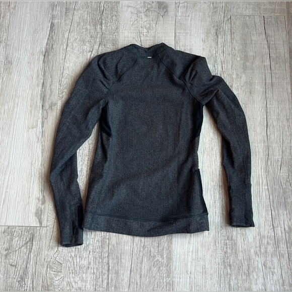 Lululemon Think Fast Long Sleeve Heathered Herringbone Heathered  Size 12 - Picture 5 of 16